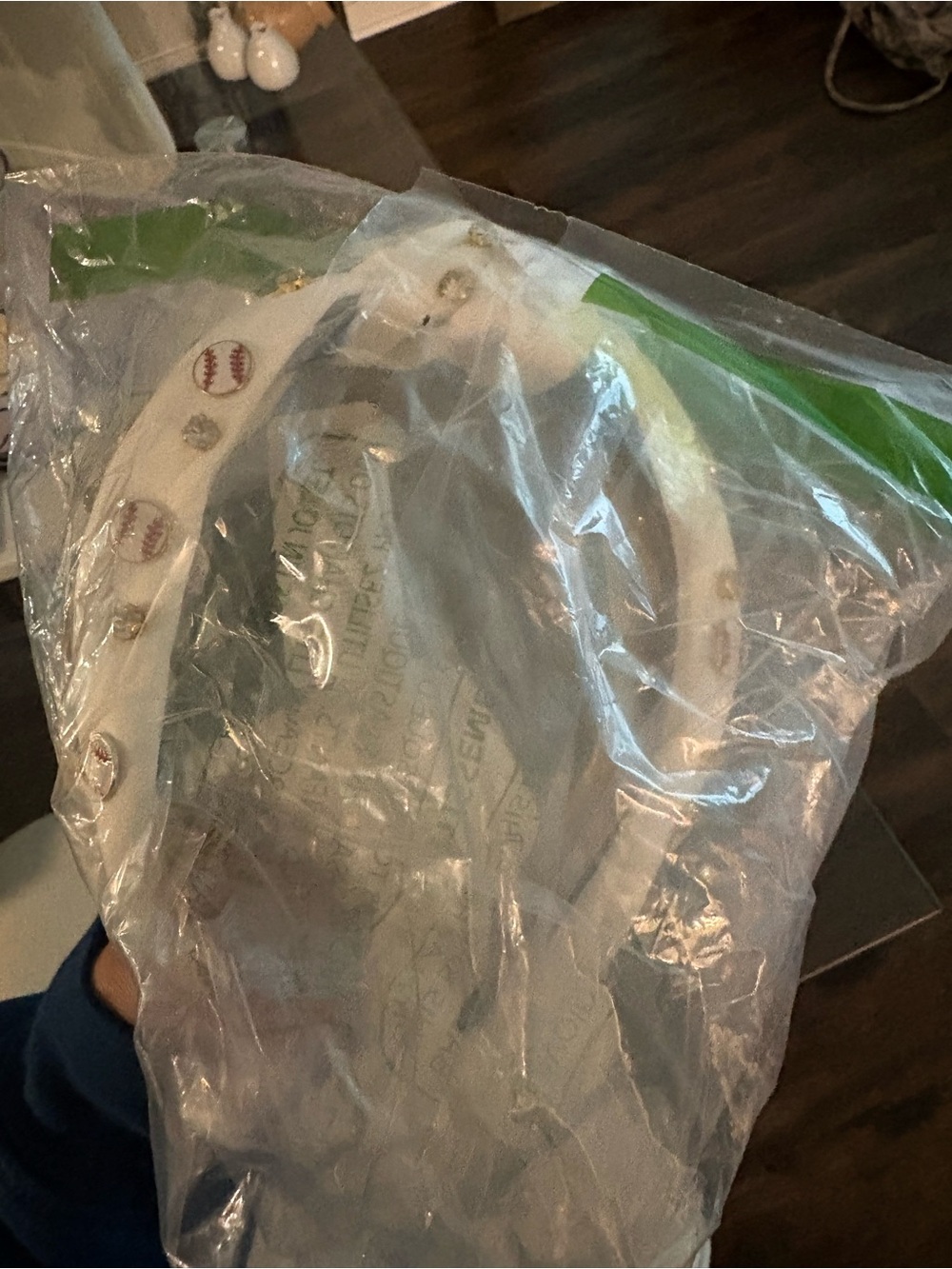 White Baseball-Themed Party Headband - Unbranded